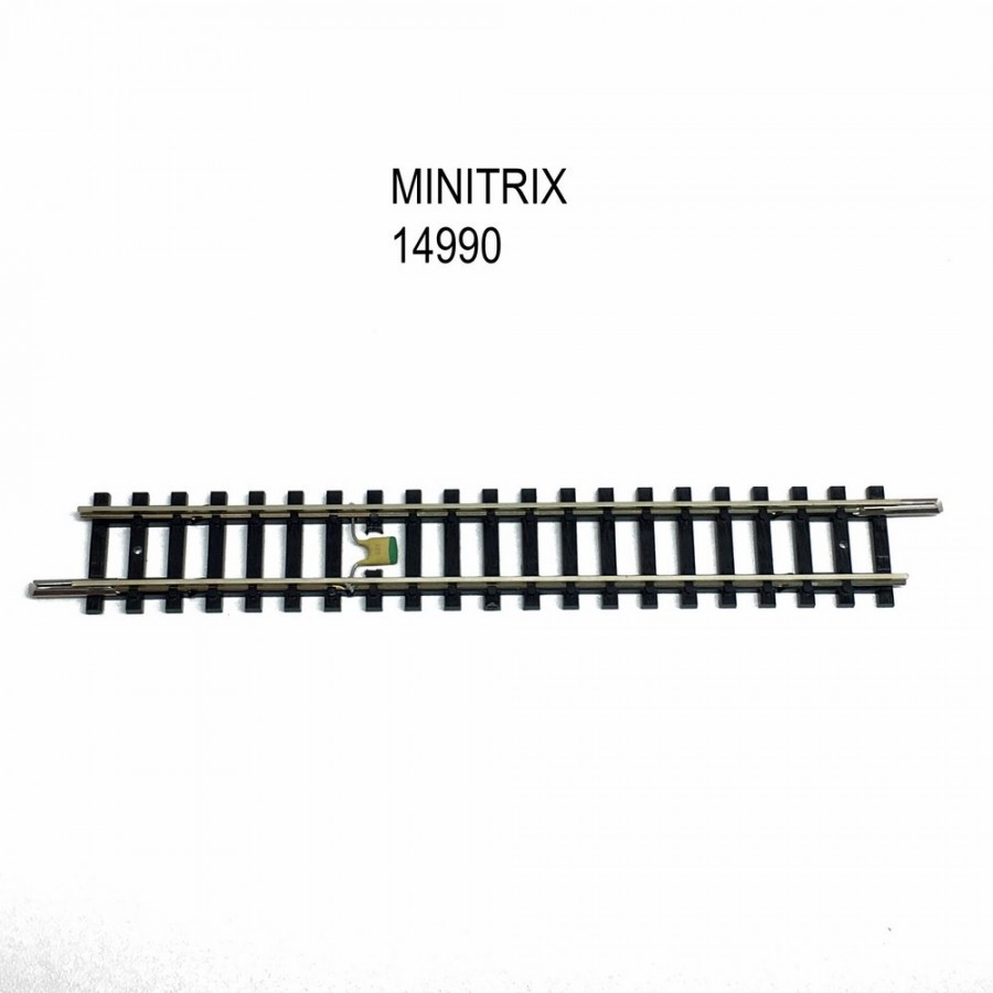 Rail droit 104.2mm avec dispositif antiparasitage  -N-1/160-MINITRIX 14990