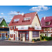 Boulangerie Lang avec intérieur et éclairage LED, kit fonctionnel - VOLLMER 43633 - HO-1/87