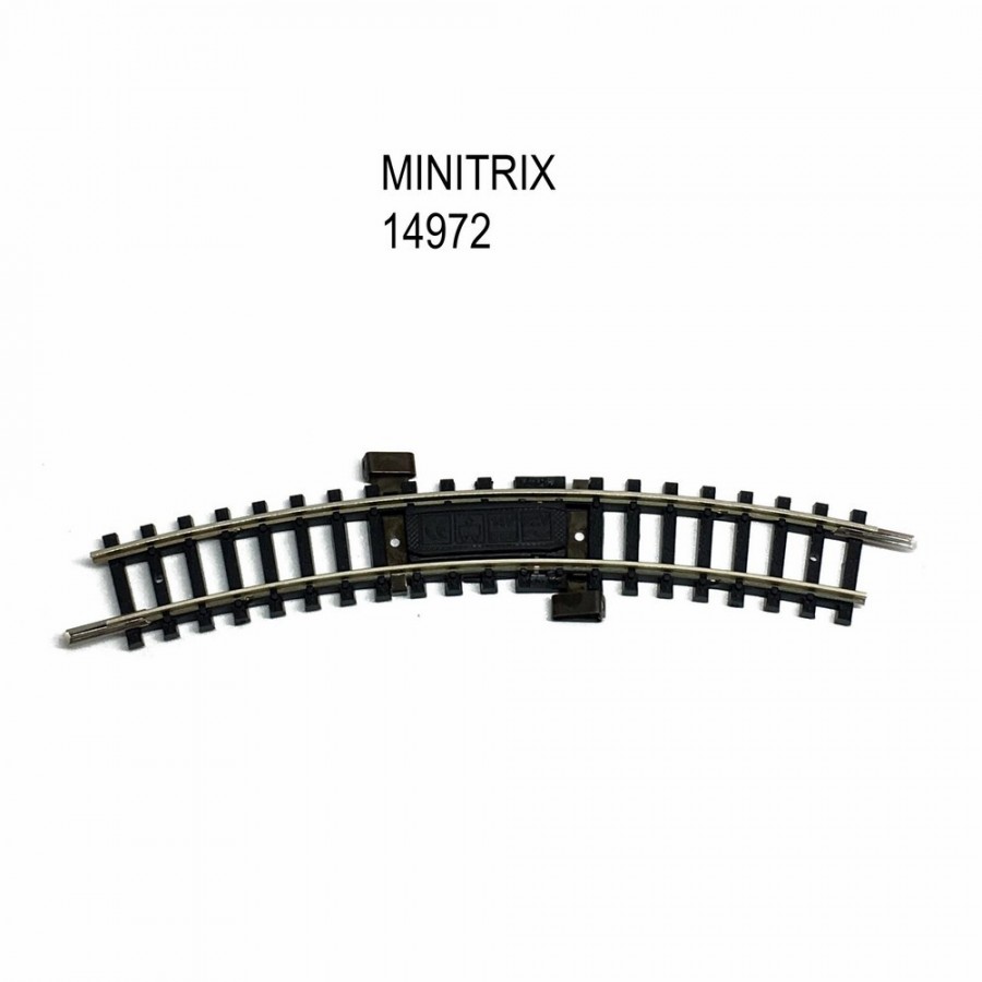 Rail courbe d'alimentation R1 30 degrés avec antiparasite -N-1/160-MINITRIX 14972
