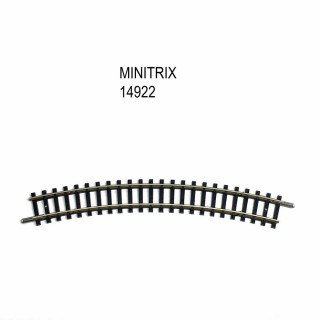 Rail courbe R2  228.2mm  30 degrés -N-1/160-MINITRIX 14922