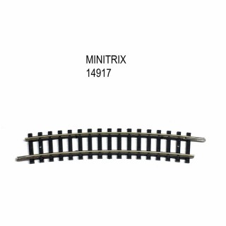 Rail courbe R3  329mm  15 degrés -N-1/160-MINITRIX 14917