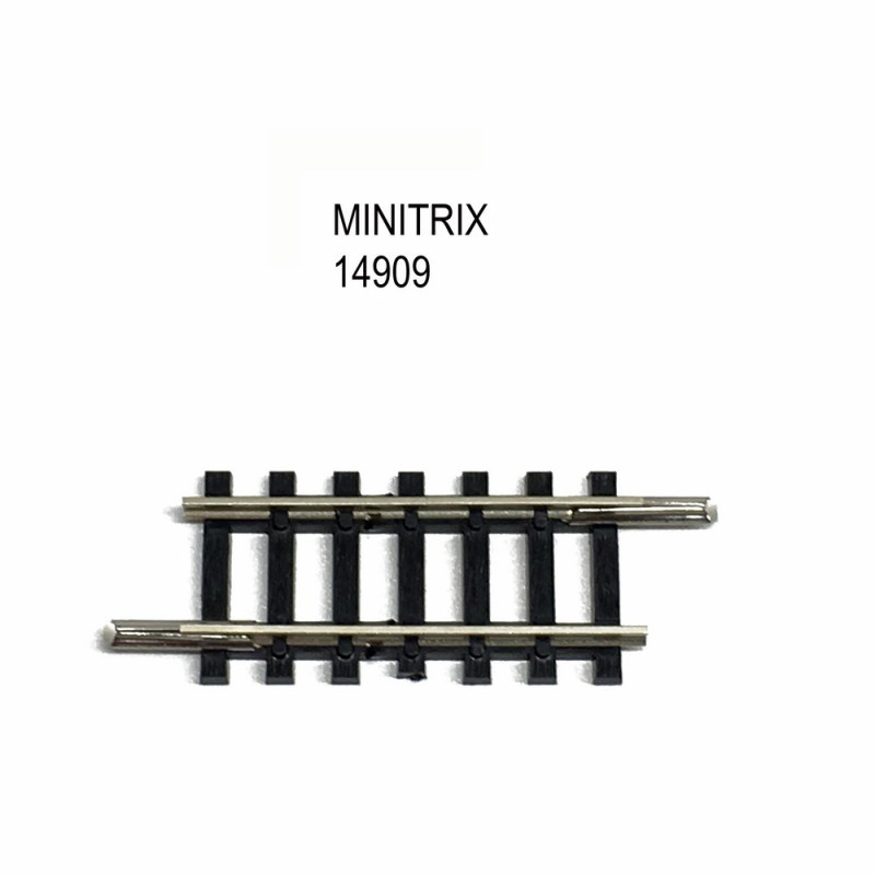 Rail petite droite 33.6mm -N-1/160-MINITRIX 14909