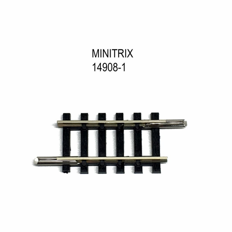 Rail petite droite 27.9mm -N-1/160-MINITRIX 14908