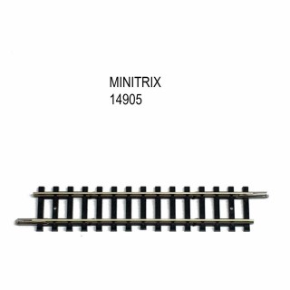 Rail petite droite 76.3mm -N-1/160-MINITRIX 14905