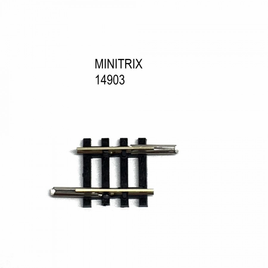 Rail petite droite 17.2mm -N-1/160-MINITRIX 14903
