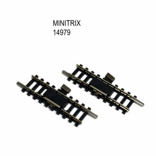 2 rails de contact 50mm -N-1/160-MINITRIX 14979