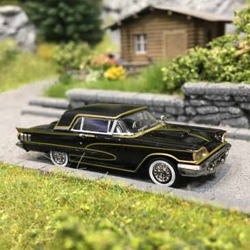 Thunderbird hardtop, noir/doré de Billy Gibbons, 1960 - BREKINA 18205 - HO 1/87