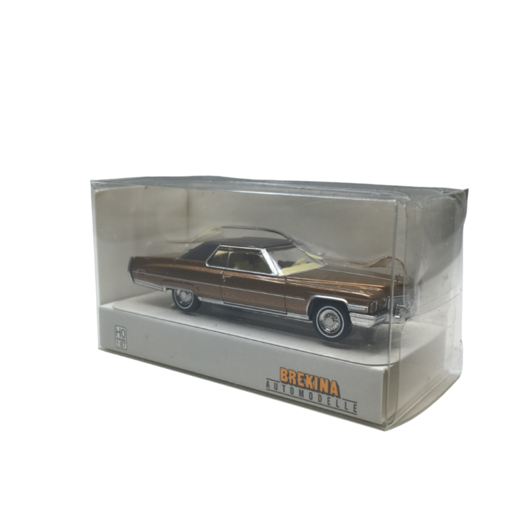 Cadillac coupé Deville, marron métallisé, 1972 - BREKINA 18130 - HO 1/87
