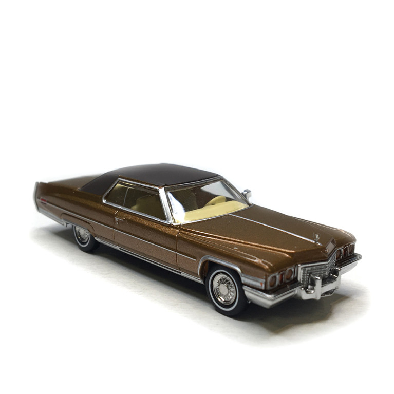 Cadillac coupé Deville, marron métallisé, 1972 - BREKINA 18130 - HO 1/87