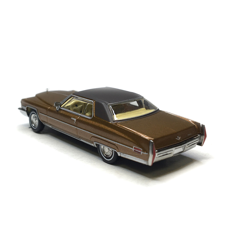 Cadillac coupé Deville, marron métallisé, 1972 - BREKINA 18130 - HO 1/87