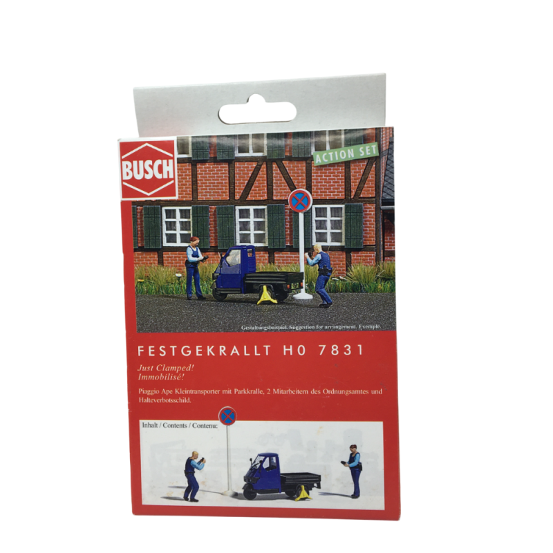Coffret d'actions : Immobilisé ! - BUSCH 7831 - HO 1/87
