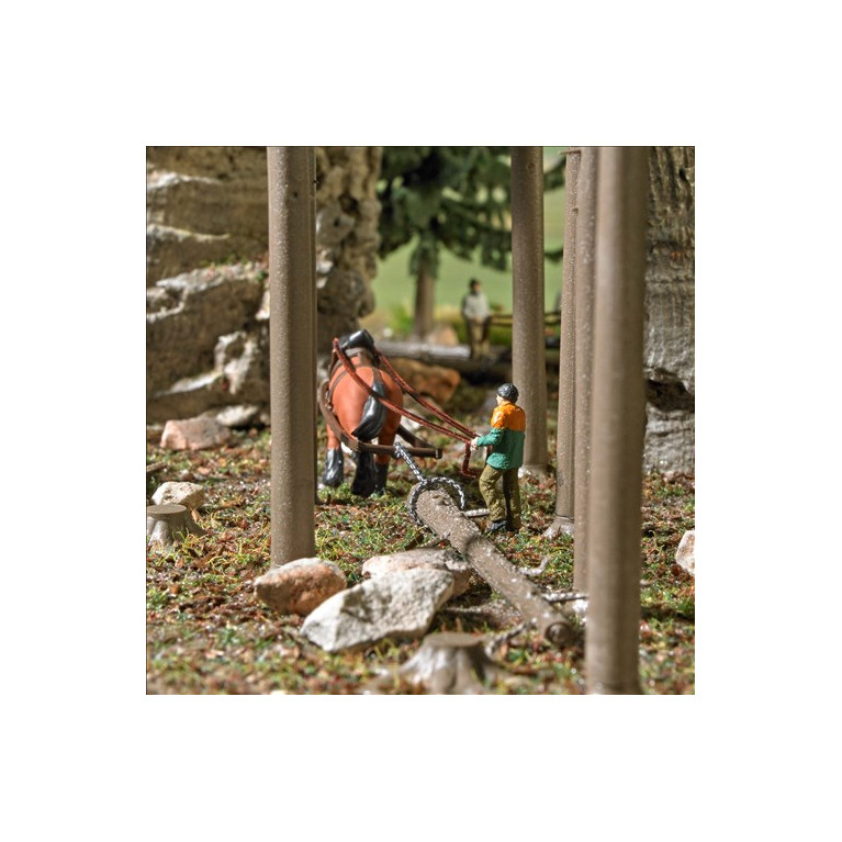 Coffret d'actions : Démonstration de débardage- BUSCH 79883 - HO 1/87