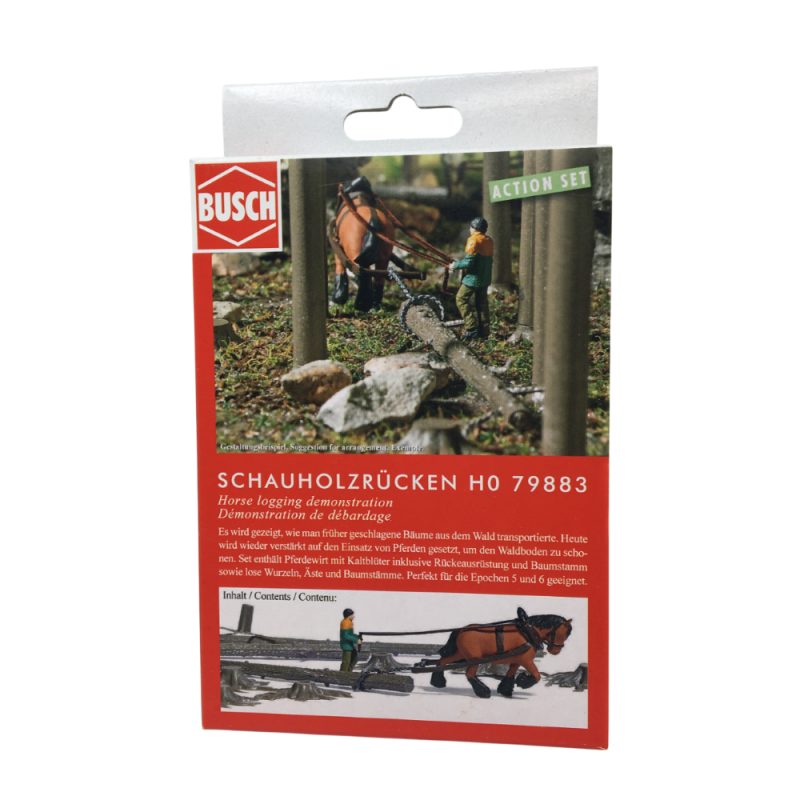 Coffret d'actions : Démonstration de débardage- BUSCH 79883 - HO 1/87