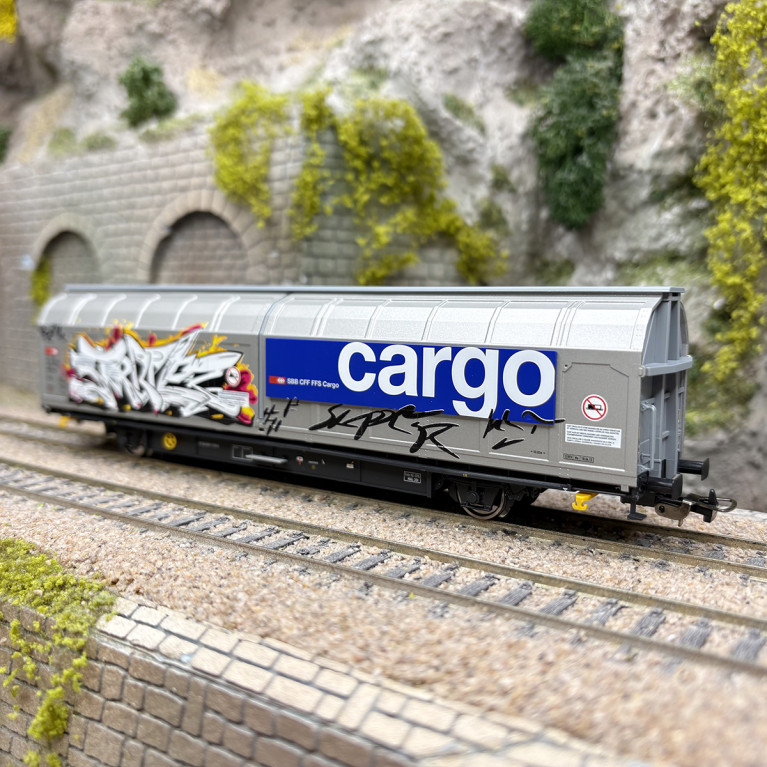 Wagon à parois coulissantes Hbbillnss, SBB Cargo, Ep. VI - PIKO 97136 - HO 1/87