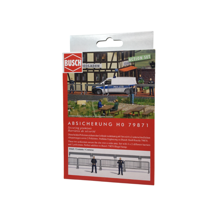 Coffret d'actions : Zone sécurisée - BUSCH 79871 - HO 1/87
