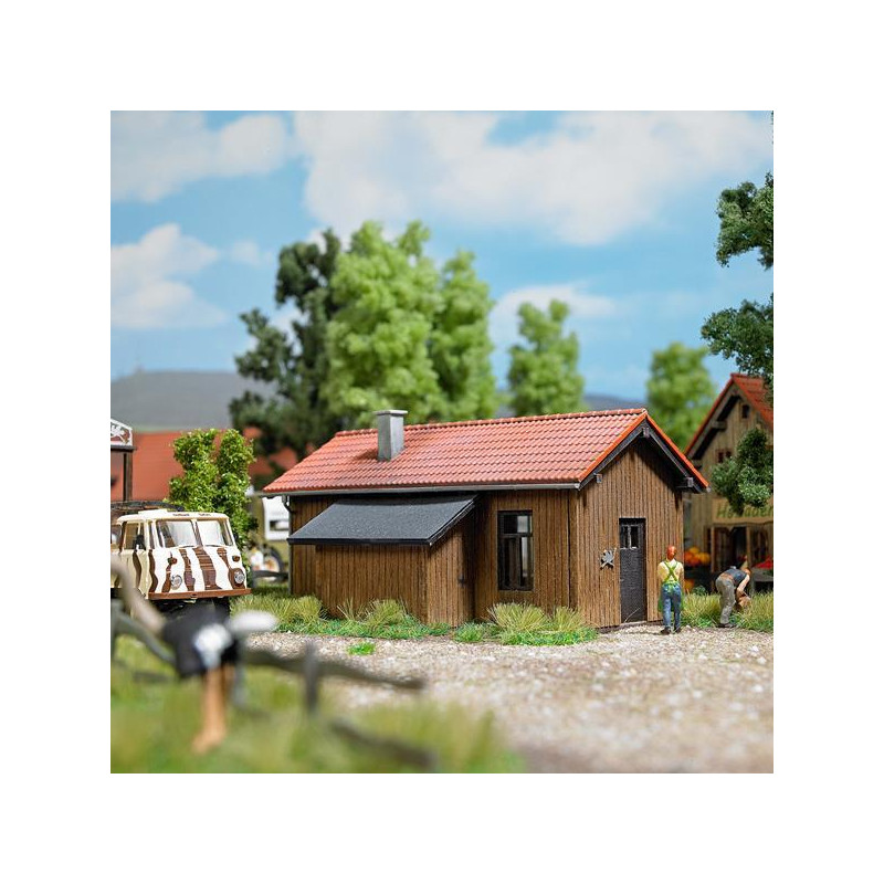 Kit : bâtiment administratif en bois - BUSCH 1549 - HO 1/87