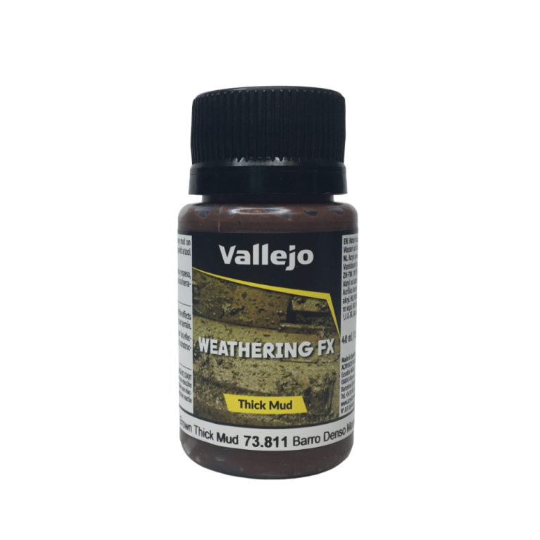 Effets de matière, Boue brune dense (thick mud) 40ml - VALLEJO 73811