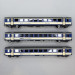 3 voitures unifiées type EW I, "Train bleu", BLS - PIKO 96092