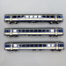 3 voitures unifiées type EW I, "Train bleu", BLS - PIKO 96092