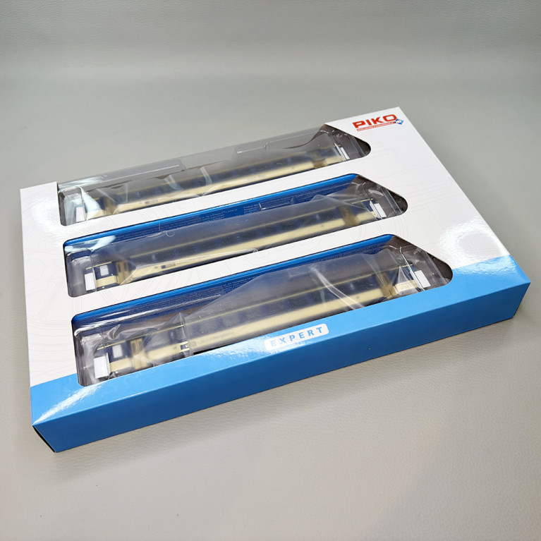 3 voitures unifiées type EW I, "Train bleu", BLS - PIKO 96092