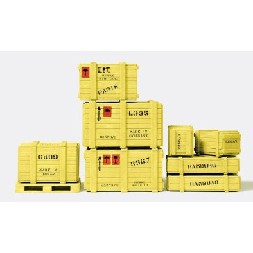 Chargements 8 caisses et 1 palette - PREISER 45200 - G 1/22.5