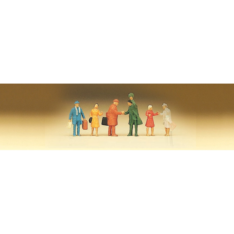 Passagers arrivant - PREISER 79028 - HO 1/87