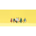 Voyageurs marchants - PREISER 79188 - N 1/160