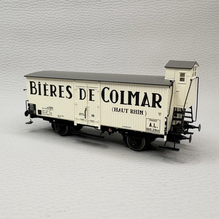 Wagon couvert avec guérite, "Bières de Colmar", A.L. - BRAWA 51257