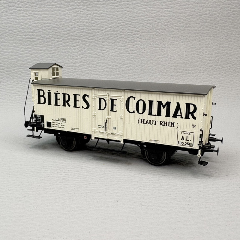 Wagon couvert avec guérite, "Bières de Colmar", A.L. - BRAWA 51257