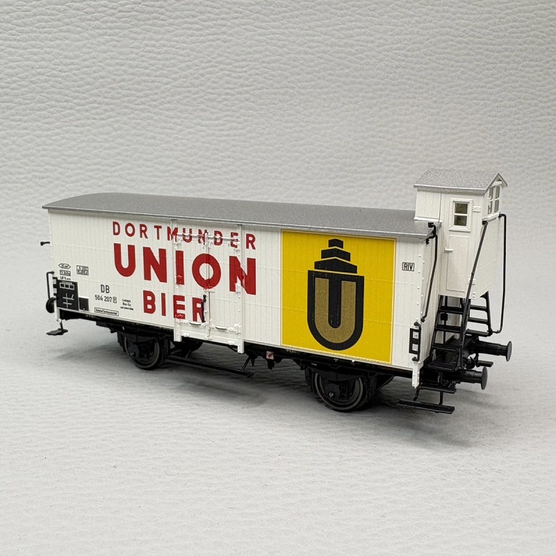 Wagon couvert avec guérite, "Bières Dortmunder Union", DB - BRAWA 51255