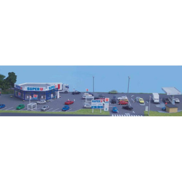 Super U espace commercial avec station service - SAI 170.1 - HO 1/87