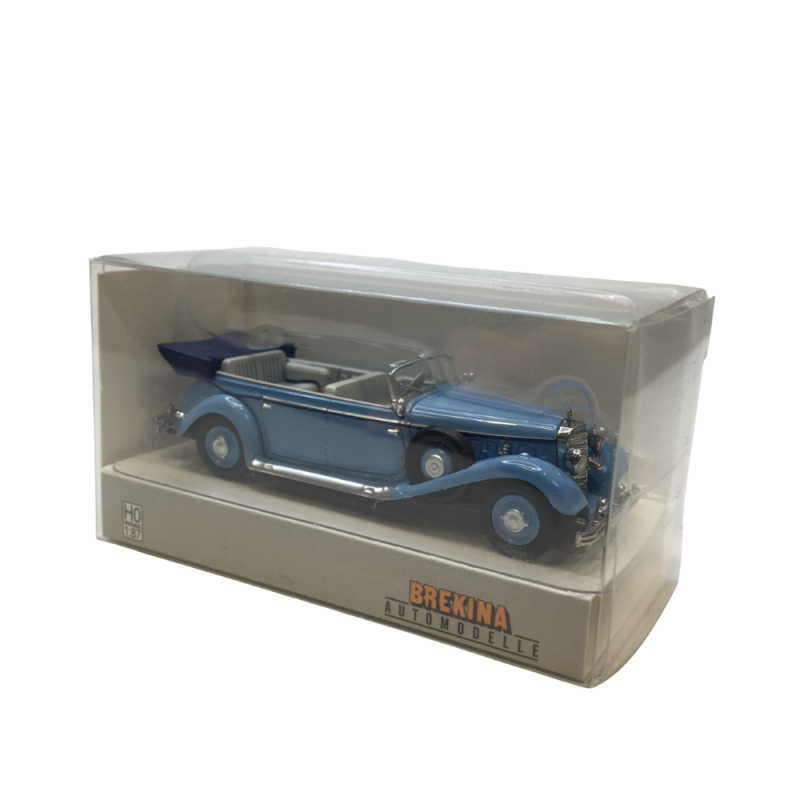 Mercedes Benz 770K cabriolet, bleu clair, 1938 - BREKINA 21057 - HO 1/87