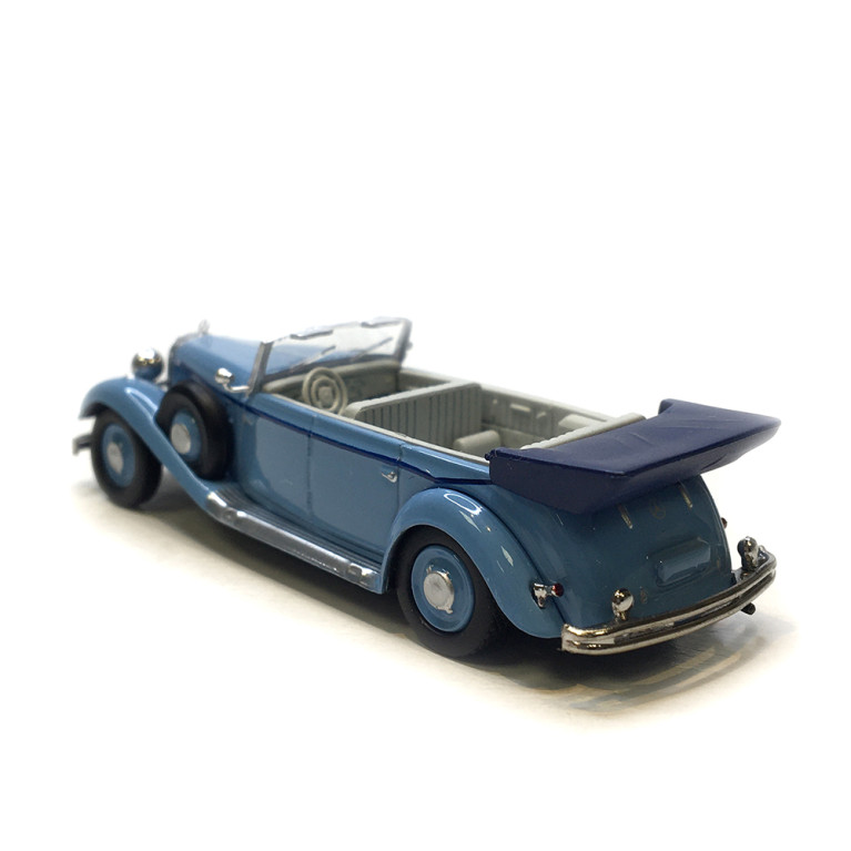 Mercedes Benz 770K cabriolet, bleu clair, 1938 - BREKINA 21057 - HO 1/87