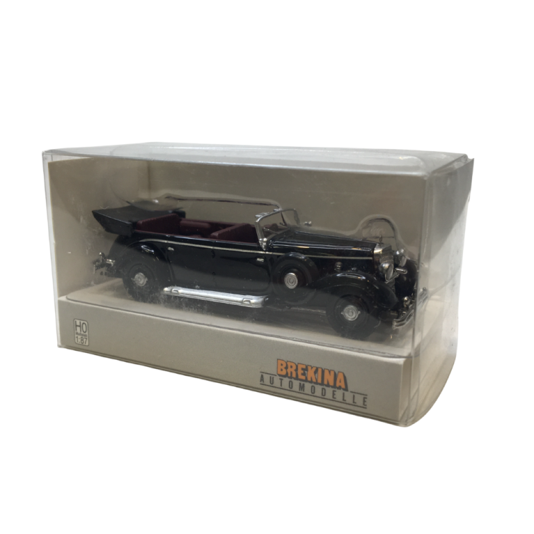 Mercedes Benz 770K cabriolet, noire, 1938 - BREKINA 21058 - HO 1/87