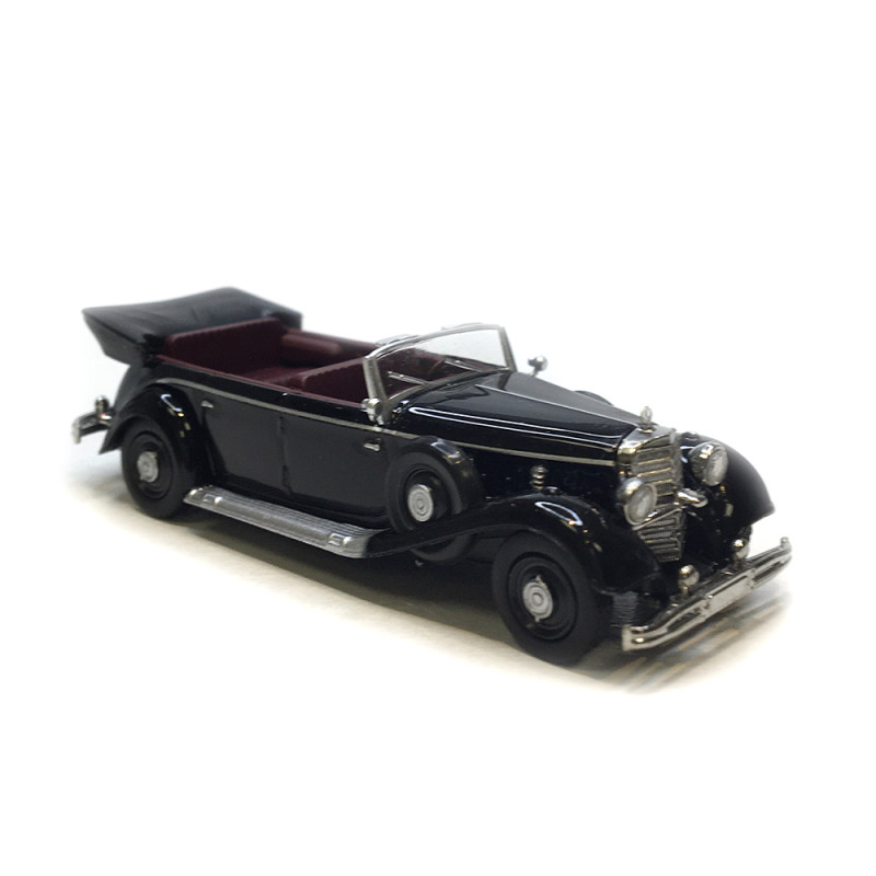 Mercedes Benz 770K cabriolet, noire, 1938 - BREKINA 21058 - HO 1/87