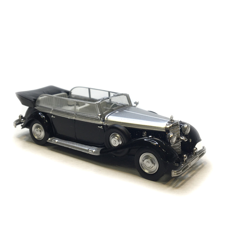 Mercedes Benz 770K cabriolet, noire / gris argent, de Erik Charell, 1938 - BREKINA 21059 - HO 1/87
