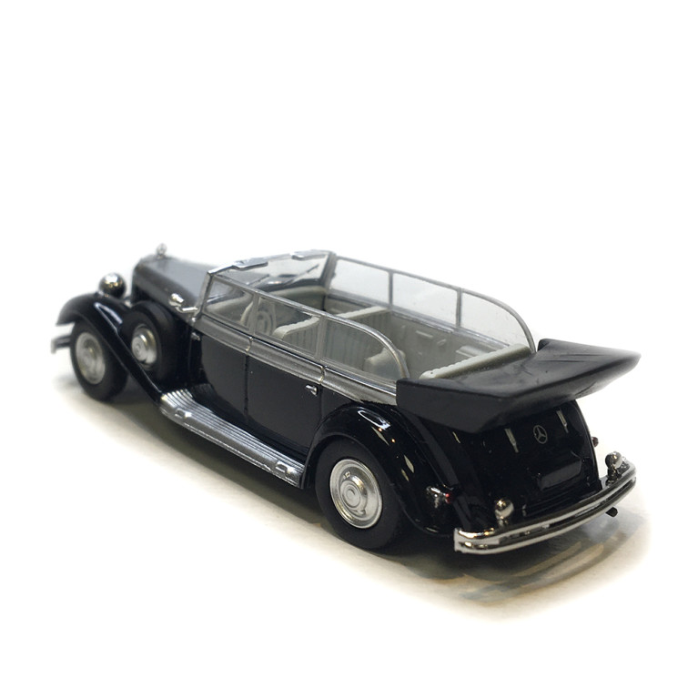 Mercedes Benz 770K cabriolet, noire / gris argent, de Erik Charell, 1938 - BREKINA 21059 - HO 1/87