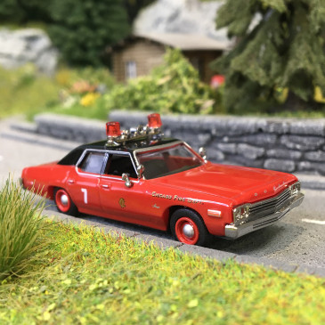 Dodge Monaco, Chicago Fire dept, 1974 - BREKINA 18157 - HO 1/87