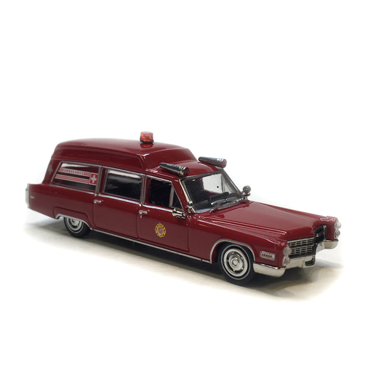 Cadillac Miller Meteror, rouge, 1966 - BREKINA 19775 - HO 1/87