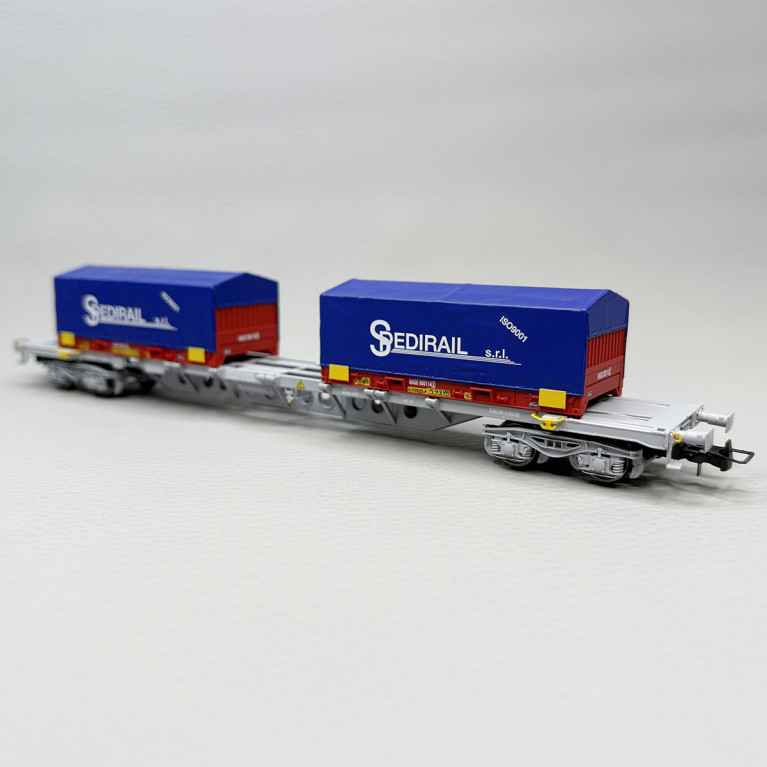Wagon porte conteneurs Sgss, "Spedirail", SNCF - JOUEF HJ6303
