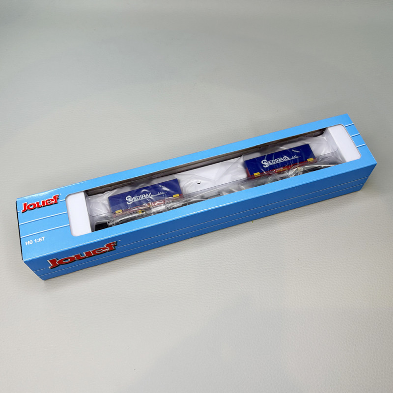 Wagon porte conteneurs Sgss, "Spedirail", SNCF - JOUEF HJ6303