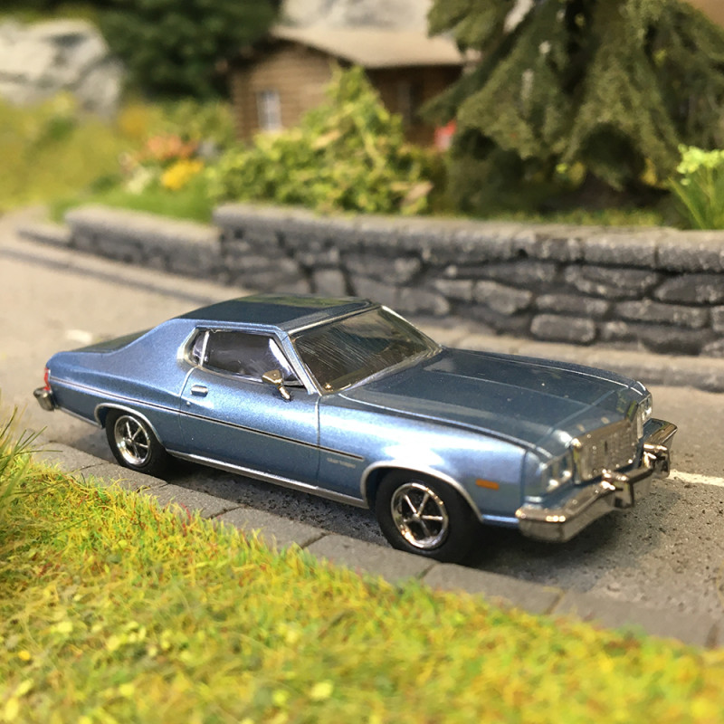 Ford Gran Torino, bleu métallisé, 1976 - BREKINA 19730- HO 1/87