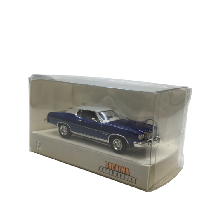 Ford Gran Torino, bleu foncé métallisé/gris clair, 1976 - BREKINA 19731- HO 1/87
