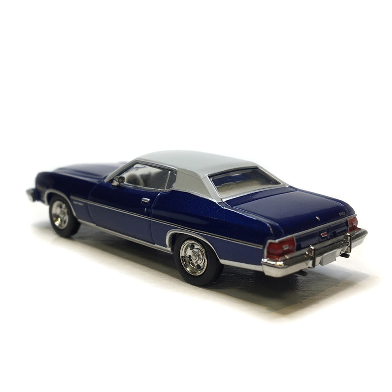Ford Gran Torino, bleu foncé métallisé/gris clair, 1976 - BREKINA 19731- HO 1/87