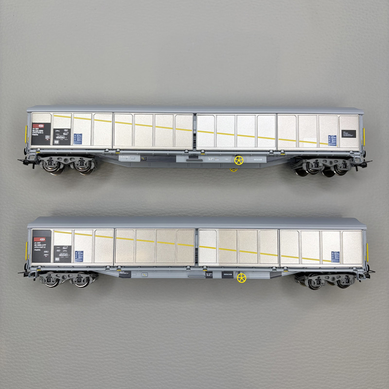 2 wagons à parois coulissantes Habils, SBB - RIVAROSSI HR6650