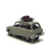 Citroën AMI 6 Break, gris rosé, galerie de toit et 2 valises - SAI 1711 - HO 1/87