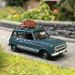 Renault 4, vert séquoia, galerie de toit et 2 valises - SAI 1764 - HO 1/87