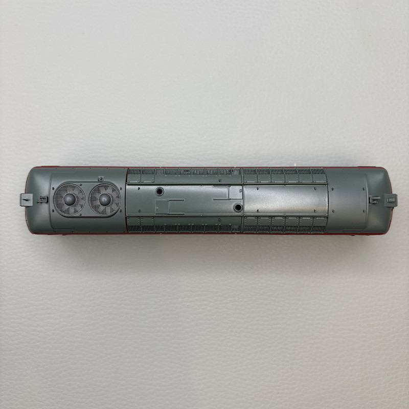 Locomotive diesel  BB 67613, rouge Capitole, logo nouille, SNCF - REE MB-243S