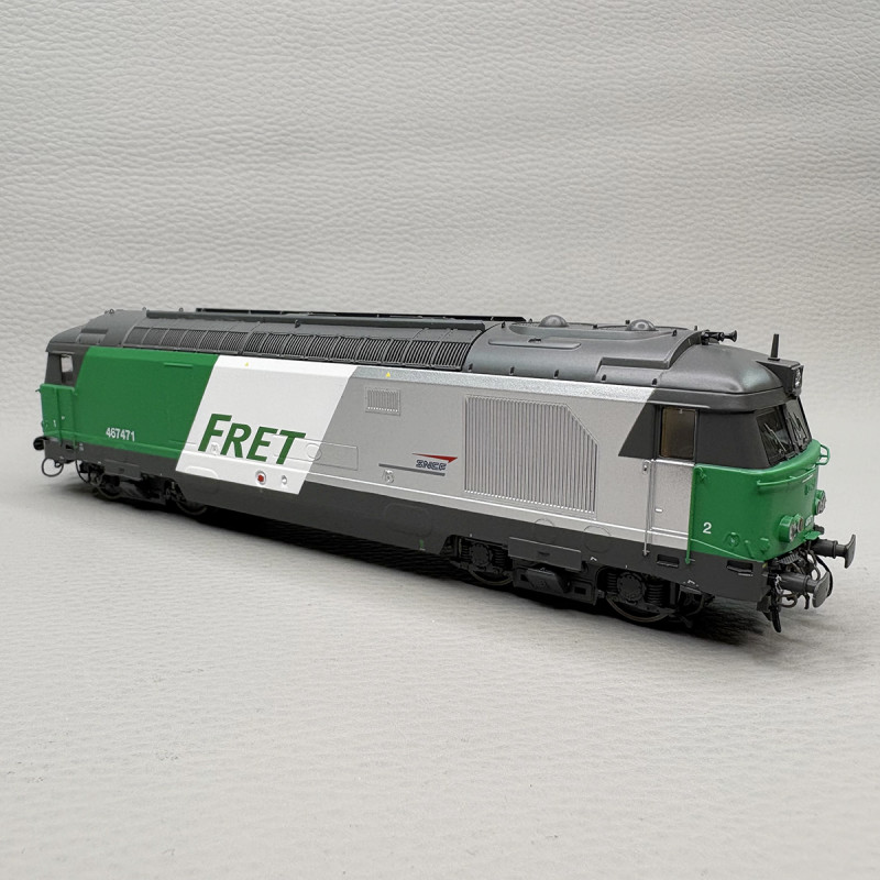 Locomotive diesel  BB 67471, FRET, logo Casquette, Longueau, SNCF - REE MB-241SAC