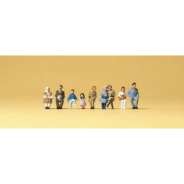 Voyageurs assis - PREISER 79124 - N 1/160